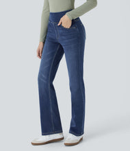 Load image into Gallery viewer, Royal Wolf Tummy Control High Waisted Bootcut Stretch Soft Knitted Women Jeans