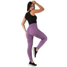 Load image into Gallery viewer, Shascullfites Melody Gym Yoga Pants Women Fitness High Waist Seamless Leggings Sportswear Purple Workout Sport Tights Activewear