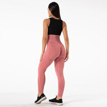 Load image into Gallery viewer, Shascullfites Melody Scrunch Butt Running Training Leggings Seamless Yoga Pants High Waist Belly Control Sports Leggings Pink