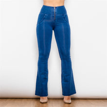 Load image into Gallery viewer, Shascullfites Melody Tailored Women Pants High Waist Black Flare Jeans Booty Lift Leggings Flare Leggings Flare Pants Women Stretch Sexy Bell Bottoms