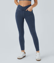 Load image into Gallery viewer, Skinny X-Crossover Gym Knitted Leggings Collection
