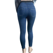 Load image into Gallery viewer, Shascullfites Melody Pocket Wash Denim Work Leggings Washed Denim Bleached Blue Women's Jeans Skinny Jeans Woman
