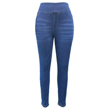 Load image into Gallery viewer, Shascullfites Melody Pocket Wash Denim Work Leggings Washed Denim Bleached Blue Women's Jeans Skinny Jeans Woman
