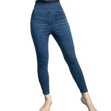 Load image into Gallery viewer, Shascullfites Melody Pocket Wash Denim Work Leggings Washed Denim Bleached Blue Women's Jeans Skinny Jeans Woman
