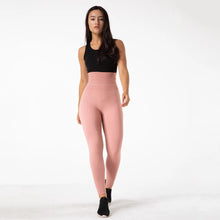 Load image into Gallery viewer, Shascullfites Melody Women Yoga Pants Solid Fitness Gym Tights High Waist Workout Push Up Sports Leggings Seamless Trousers Pink
