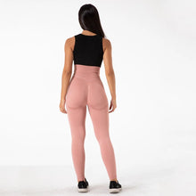 Load image into Gallery viewer, Shascullfites Melody Women Yoga Pants Solid Fitness Gym Tights High Waist Workout Push Up Sports Leggings Seamless Trousers Pink
