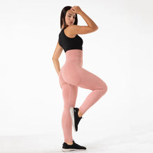 Load image into Gallery viewer, Shascullfites Melody Women Yoga Pants Solid Fitness Gym Tights High Waist Workout Push Up Sports Leggings Seamless Trousers Pink
