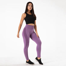 Load image into Gallery viewer, Shascullfites Melody Gym Yoga Pants Women Fitness High Waist Seamless Leggings Sportswear Purple Workout Sport Tights Activewear
