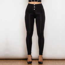 Load image into Gallery viewer, Shascullfites Melody Side Stripe High Waist Black Jeans Fashion Stretch Denim Slim Fit Bum Lift Pencil Pants Jeggings
