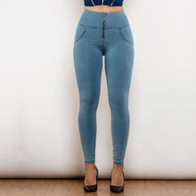 Load image into Gallery viewer, Shascullfites Melody Fashion Side Stripe Skinny Slim Fit Jeans Butt Lifting Female Casual Elasticity Pencil Denim Pants
