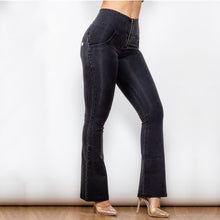 Load image into Gallery viewer, Shascullfites Melody Tailored Women Pants High Waist Black Flare Jeans Booty Lift Leggings Flare Leggings Flare Pants Women Stretch Sexy Bell Bottoms Jeans

