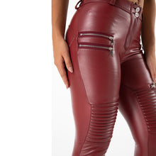 Load image into Gallery viewer, Shascullfites Tailored Butt Lift Excusive Design Faux Leather Gothic Leggings Biker Pants Zipper Pencil Trouser Push Up Hip Shape Legging
