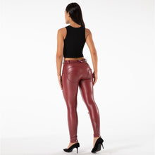 Load image into Gallery viewer, Shascullfites Tailored Butt Lift Excusive Design Faux Leather Gothic Leggings Biker Pants Zipper Pencil Trouser Push Up Hip Shape Legging
