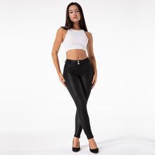 Load image into Gallery viewer, Shascullfites Enhancing Tailored PU Leggings Women Fashion Skinny Elastic Jeggings Plus Size Sexy Pants Women Bum Lift Matt Black Leggins
