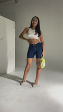 Load and play video in Gallery viewer, Shascullfites Tailored Enhancing Gym Shorts Bum Lift Leggings Workout Short Fitness Women Denim Sport Training Running Yoga Shorts
