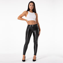 Load image into Gallery viewer, Shascullfites Enhancing Tailored Leather Black Pants Leggings Elastic Skinny Push Up Leggings Stretch Jeggings Sport Woman Tights
