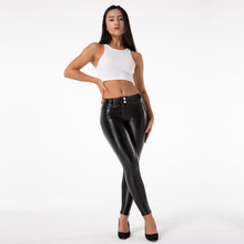Load image into Gallery viewer, Shascullfites Enhancing Tailored Leather Black Pants Leggings Elastic Skinny Push Up Leggings Stretch Jeggings Sport Woman Tights

