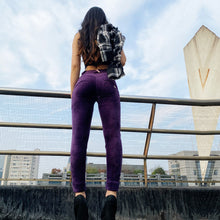 Load image into Gallery viewer, Shascullfites Melody Tailored Fashion Women's Sports Leggings Jogging Velvet Pencil Pants Female Plus Size Middle Waist Purple Chenille Pants Comfortable Woman
