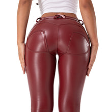Load image into Gallery viewer, Shascullfites Melody Tailored Push Up Hip New Autumn Women PU Skinny Pants Sexy Trousers Slim Leggings Elastic Women's Tight Pants
