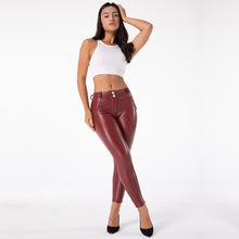 Load image into Gallery viewer, Shascullfites Melody Tailored Push Up Hip New Autumn Women PU Skinny Pants Sexy Trousers Slim Leggings Elastic Women's Tight Pants
