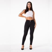 Load image into Gallery viewer, Shascullfites Tailored Black Pencil Pants Skinny Bodycon Leggings Streetwear Denim Fitness Leggings Women Push Up Gym Women Trousers
