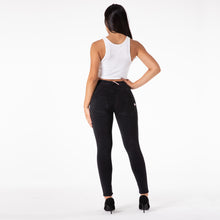 Load image into Gallery viewer, Shascullfites Tailored Black Pencil Pants Skinny Bodycon Leggings Streetwear Denim Fitness Leggings Women Push Up Gym Women Trousers

