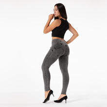 Load image into Gallery viewer, Shascullfites Shaping Tailored Yoga Pants Fitness Sports Leggings High Waist Gym Workout Running Tights Gray Slim Push Up Trousers Female
