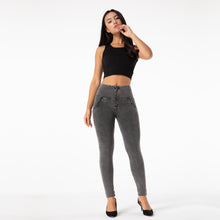 Load image into Gallery viewer, Shascullfites Shaping Tailored Yoga Pants Fitness Sports Leggings High Waist Gym Workout Running Tights Gray Slim Push Up Trousers Female

