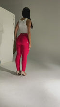 Load and play video in Gallery viewer, Shascullfites Melody Tailored Yoga Pants Scrunch Bum Workout Leggings Red Sport Tights Booty Leggings Gym Sportswear Fitness Clothing
