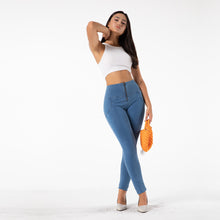 Load image into Gallery viewer, Shascullfites Melody Tailored Sport Workout Leggings Slim Fitness Leggings Women High Waist Warm Jeans Elastic Jeggings Denim Pants
