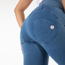 Load image into Gallery viewer, Shascullfites Melody Tailored Sport Workout Leggings Slim Fitness Leggings Women High Waist Warm Jeans Elastic Jeggings Denim Pants

