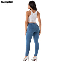 Load image into Gallery viewer, Shascullfites Melody Tailored Plus Size Jeans Woman Stretch Jeans Female Denim Pencil Blue Skinny Pants Trousers Booty Lift Leggings
