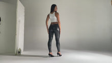 Load and play video in Gallery viewer, Shascullfites Enhancing Tailored Leather Black Pants Leggings Elastic Skinny Push Up Leggings Stretch Jeggings Sport Woman Tights
