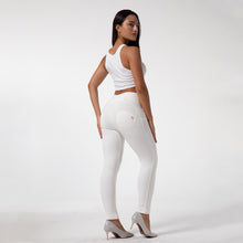 Load image into Gallery viewer, Shascullfites Enhancing Tailored Workout Gym Legging High Waist Fitness Yoga Pants Butt Booty Legging Plus White Sports Leggings
