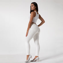 Load image into Gallery viewer, Shascullfites Melody Tailored Sport Women Fitness Yoga Pants Workout Running Activewear Bum lift High Elastic Gym Leggings White Trousers
