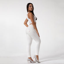Load image into Gallery viewer, Shascullfites Melody Tailored Sport Women Fitness Yoga Pants Workout Running Activewear Bum lift High Elastic Gym Leggings White Trousers
