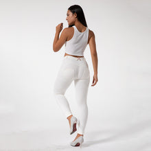 Load image into Gallery viewer, Shascullfites Melody Tailored Sport Women Fitness Yoga Pants Workout Running Activewear Bum lift High Elastic Gym Leggings White Trousers
