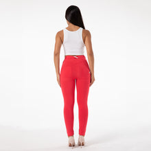 Load image into Gallery viewer, Shascullfites Melody Tailored Yoga Pants Scrunch Bum Workout Leggings Red Sport Tights Booty Leggings Gym Sportswear Fitness Clothing

