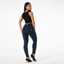 Load image into Gallery viewer, Shascullfites Melody Tailored Dark Blue Waterproof Leggings Booty Lift Women's Pants Vintage Elastic Cotton Women's Sports Pants
