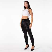 Load image into Gallery viewer, Shascullfites Melody Tailored Black Velvet Yoga Pants Scrunched Booty Leggings for Women Skinny Pants Fitness Pant Yoga Leggings
