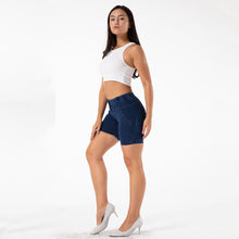 Load image into Gallery viewer, Shascullfites Tailored Enhancing Gym Shorts Bum Lift Leggings Workout Short Fitness Women Denim Sport Training Running Yoga Shorts
