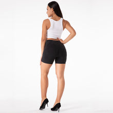 Load image into Gallery viewer, Shascullfites Tailored Butt Lift Slim Fit High Waist Yoga Sport Shorts Hip Push Up Fitness Denim Shorts Tummy Control Workout Shorts
