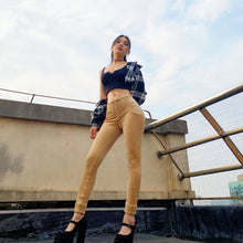 Load image into Gallery viewer, Shascullfites Melody Tailored Women Velvet Pants High Waist Khaki Chenille Pants Stretchy Business Casual Butt Lift Jeans Jeggings Winter Pants
