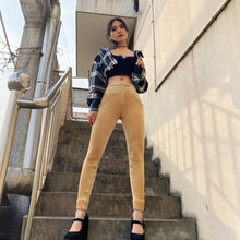 Load image into Gallery viewer, Shascullfites Melody Tailored Women Velvet Pants High Waist Khaki Chenille Pants Stretchy Business Casual Butt Lift Jeans Jeggings Winter Pants
