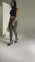 Load and play video in Gallery viewer, Shascullfites Shaping Tailored Yoga Pants Fitness Sports Leggings High Waist Gym Workout Running Tights Gray Slim Push Up Trousers Female

