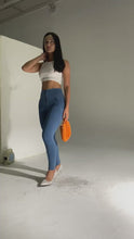 Load and play video in Gallery viewer, Shascullfites Melody Tailored Sport Workout Leggings Slim Fitness Leggings Women High Waist Warm Jeans Elastic Jeggings Denim Pants
